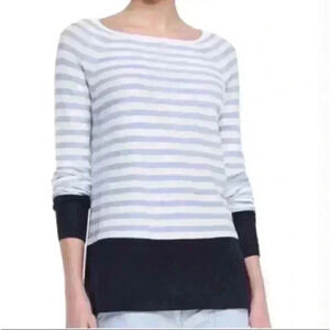 Vince Coastal Striped Color Block Sweater